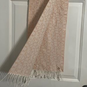 Calvin Klein Women’s Reversible CK Logo Wrap Scarf